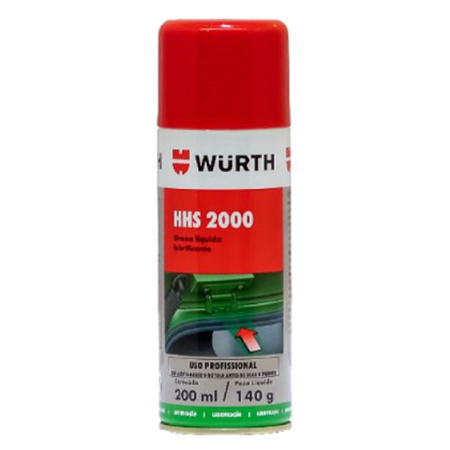 Graxa Líquida Spray 200ml Wurth HHS 2000