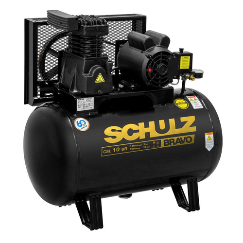 Compressor Schulz Bravo 10 Pés 100L Monofásico Schulz CSL10BR/100