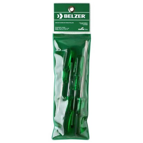 Jogo de Chave de Fenda / Phillips 1/4"x6" a 1/4"x4" Belzer 232101B - 4 Peças