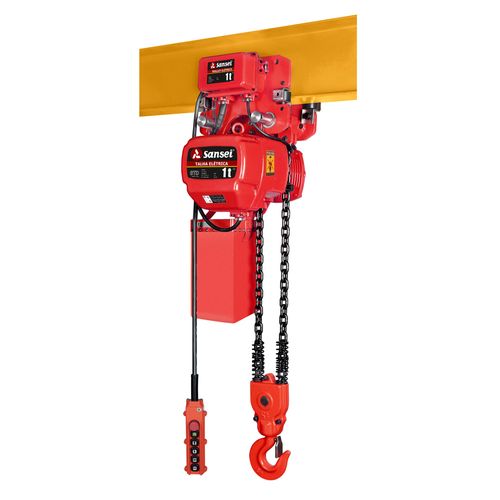 Talha Elétrica de Corrente com Trolley Elétrico - STD01-01S/TE01-12 - SANSEI