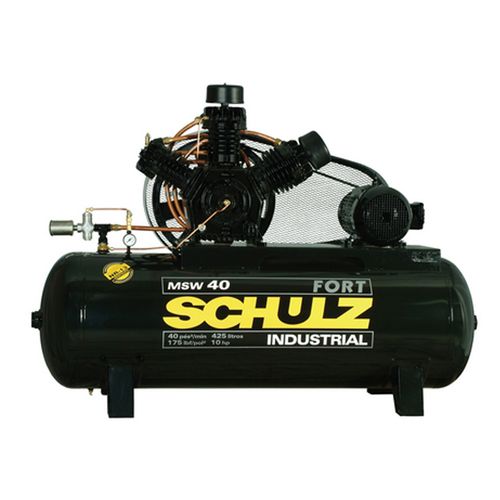 Compressor de Ar Fort 40 Pés 425L 10HP Trifásico Schulz MSW40/425