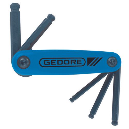 Jogo de Chave Hexagonal Abaulada 5 a 10mm Gedore 5 peças - 012535