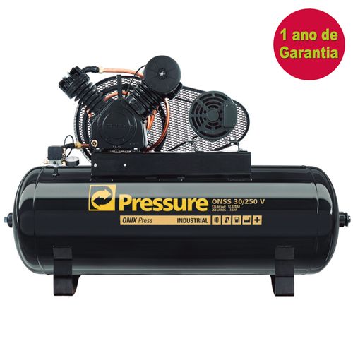 Compressor de Ar Pressure Ônix ON30250VTA 30PCM 250L 7,5CV Trif.