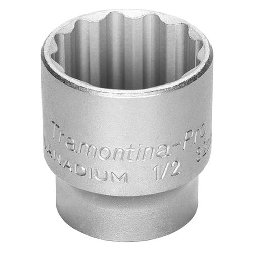 Soquete Estriado Encaixe 1/2" 17MM Tramontina 44833117