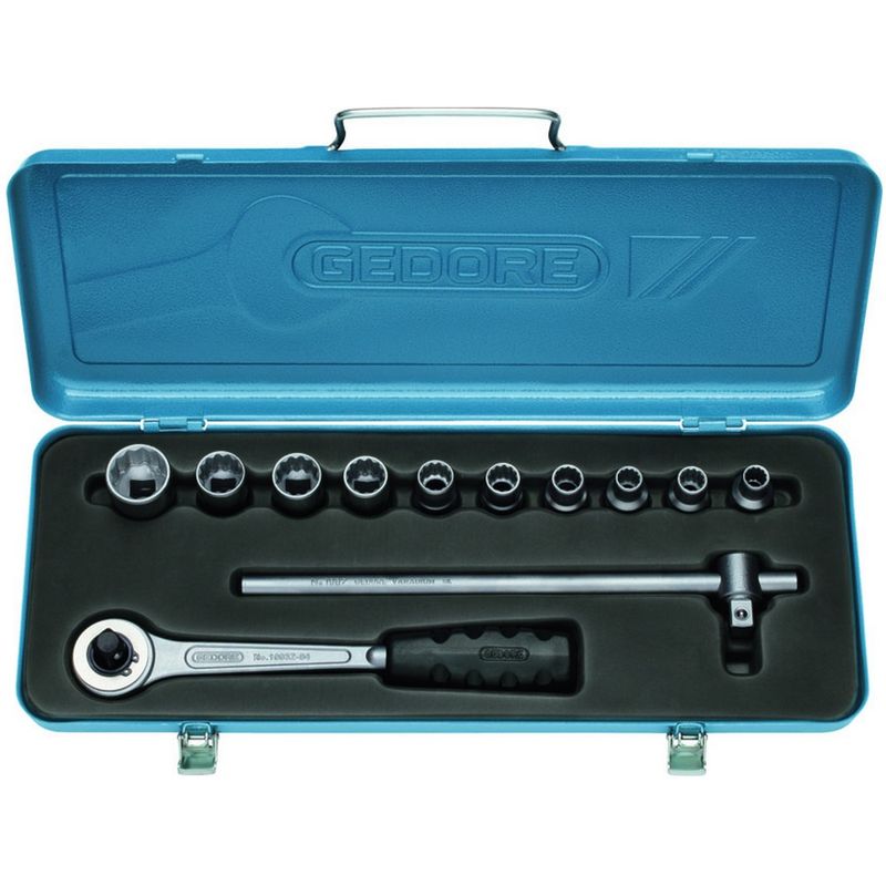Jogo-de-Soquete-Estriado-Encaixe-1-2--Gedore-10-a-22MM---ANT-Ferramentas