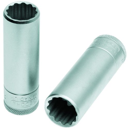 Soquete Estriado Longo Encaixe 1/2" Gedore 015756 11/16"