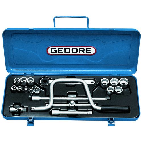 Jogo de Soquetes Sextavado e Estriado 3/8" 30TPZ Gedore 014202 1/4" a 7/8"