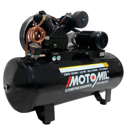 Compressor de Ar Motomil 20Pés/200L Trifásico 220/380V