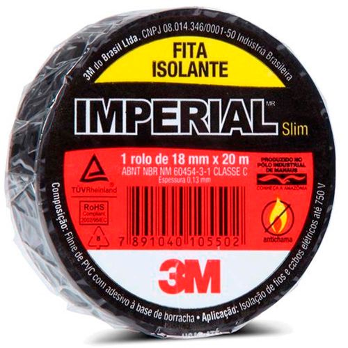 Fita Isolante 3M Imperial 18mmx20m PE02