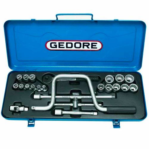 Jogo de Soquetes Sextavado e Estriado 3/8" - 6 a 22mm Gedore 23 peças 014203
