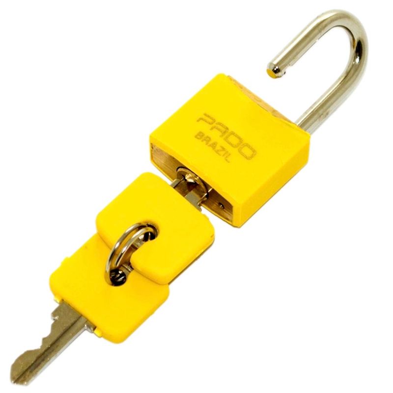 Cadeado-Amarelo-25mm-Pado-E-25