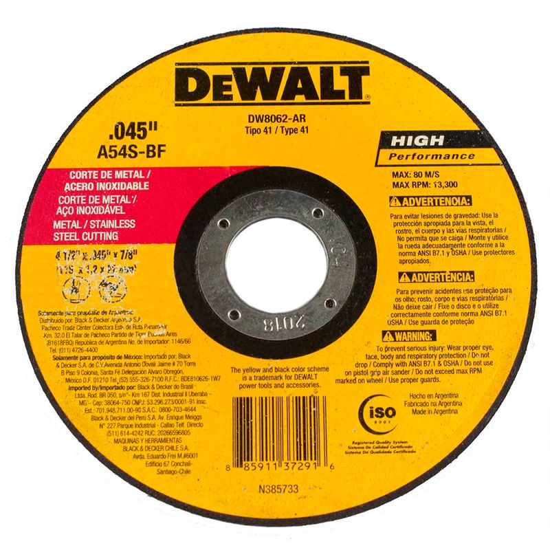 Disco-Abrasivo-Corte-Fino-Metal---Inox-Dewalt-DW8062