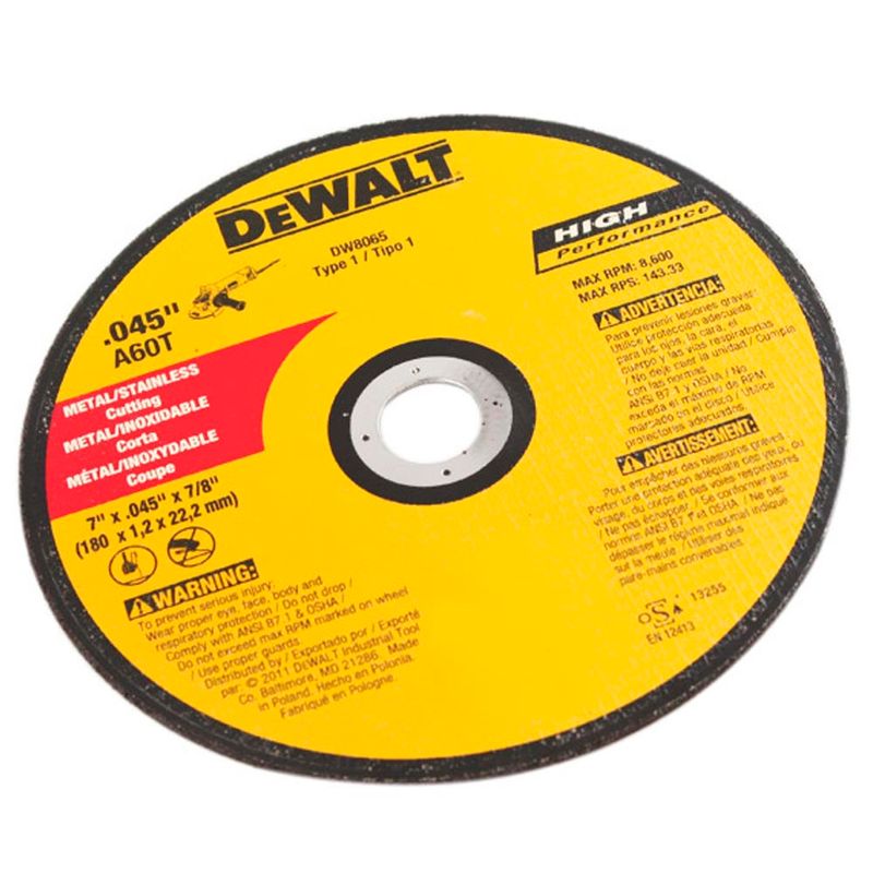 Disco-Abrasivo-de-Corte-Fino-para-Metal---Inox-Dewalt-DW8065