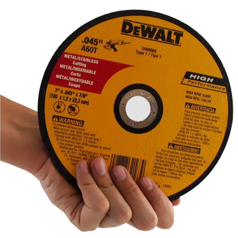 Disco-Abrasivo-de-Corte-Fino-para-Metal---Inox-Dewalt-DW8065