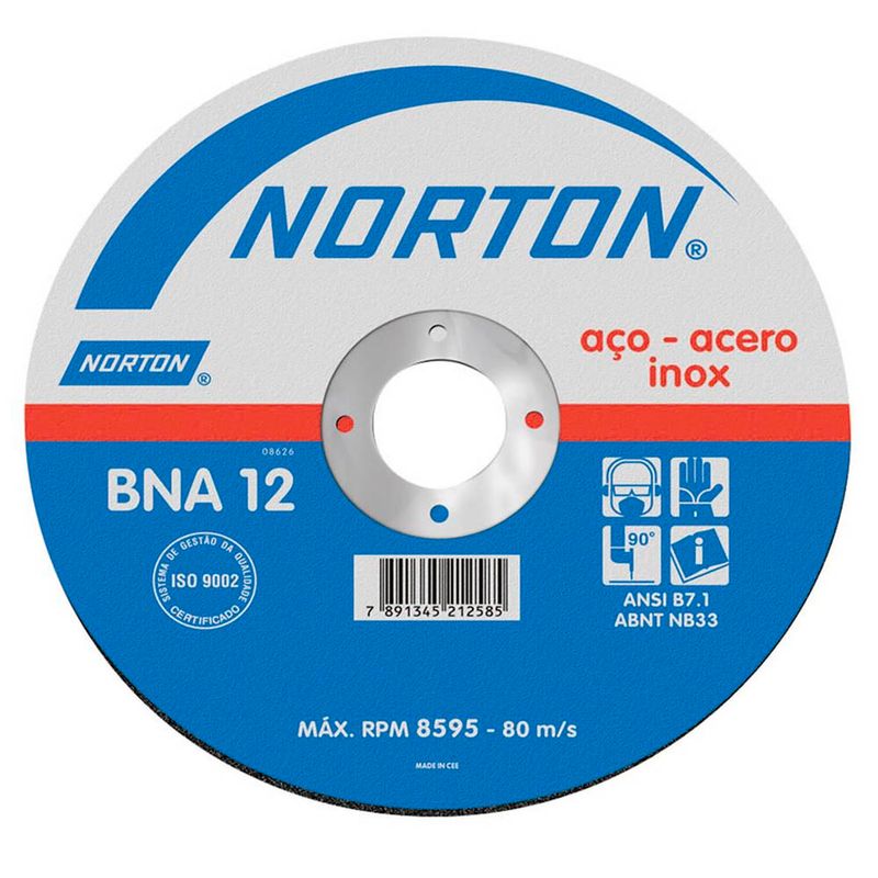 Disco-de-Corte-Inoxidavel-Norton-BNA12