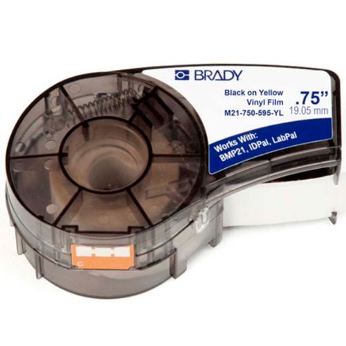 Etiqueta Brady Vinil Amarela 19,05x6,4mm M21-750-595-YL