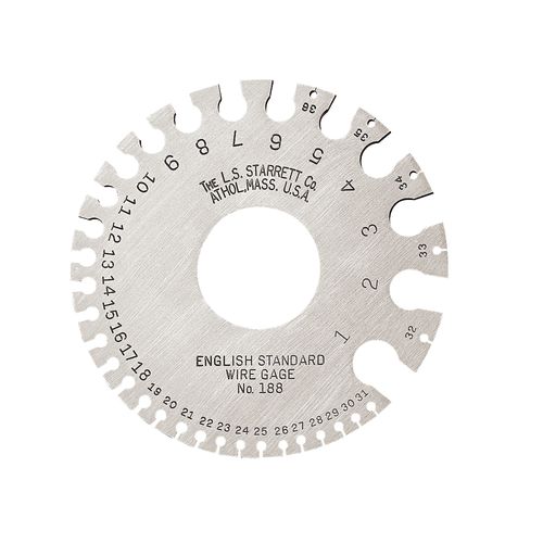 Fieira para Arames Padrão Inglês Starrett 188 - Cap. nº 1-36