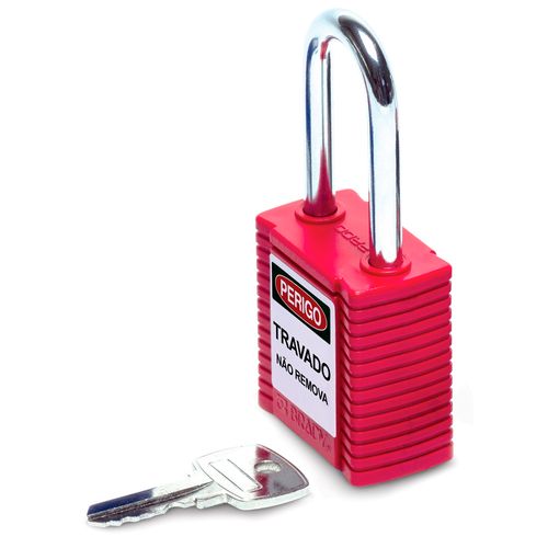 Cadeado de Segurança Brady Vermelho 1,5" - 77552