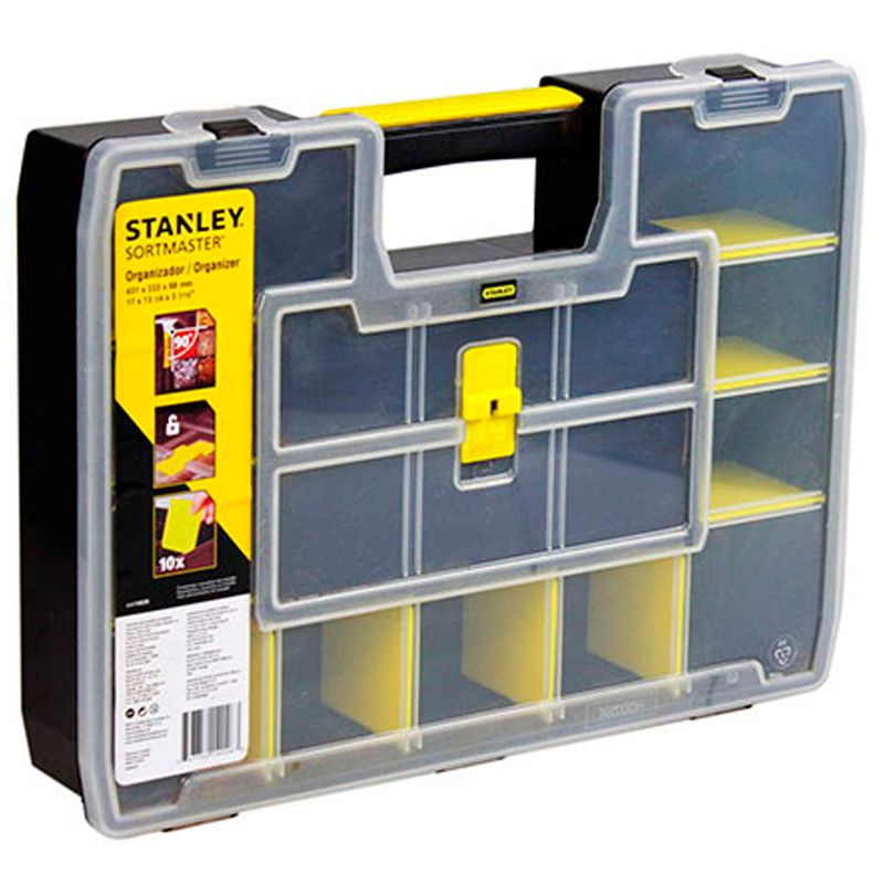 Caixa-Organizadora-Grande-Softmaster-Stanley-STST14026---17-Compartimentos