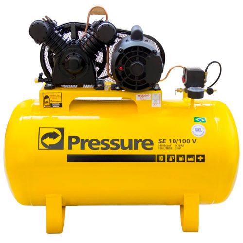Compressor de Ar Pressure SE10/100L 2CV Mono SE10100VM - 110/220V