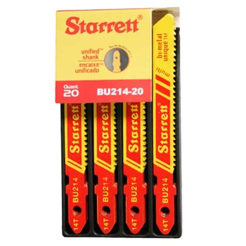 Jogo de Lâminas de Serra Tico Tico 50x7,5x1,0mm Starrett 20 peças - BU214-20
