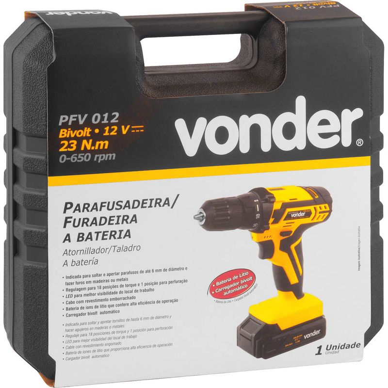 Furadeira-Parafusadeira-Bateria-12v-Vonder-PFV012-C--Maleta