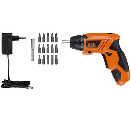 Parafusadeira a Bateria 1/4" 4,8V + Acessórios Black & Decker