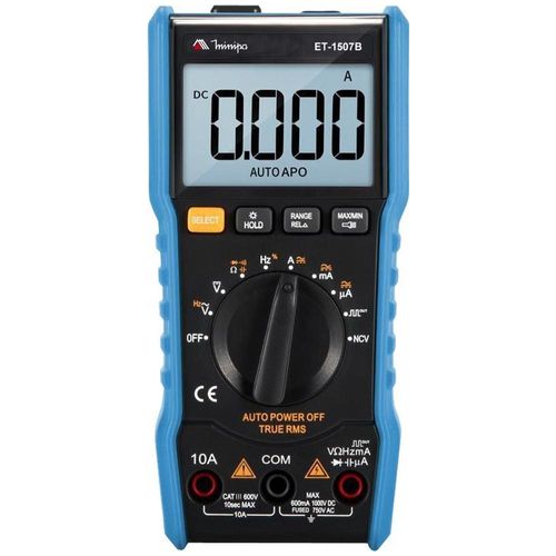 Multímetro Digital Minipa CAT III 600V True RMS - ET-1507B