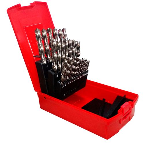 Jogo de Brocas Aço Rápido 1/16” à 1/2" Dormer 29 Peças A29018BR
