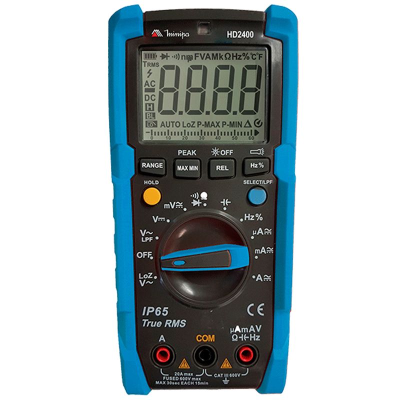 MultimetroDigitalCATIII600VMinipaHD2400