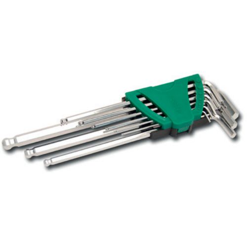 Jogo de Chaves Hexagonais 1,5 a 10mm Abauladas Longas Sata ST09105ASJ