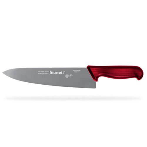 Faca para Carne Lâmina Triangular Larga 25cm Vermelha Starrett BKR301-10