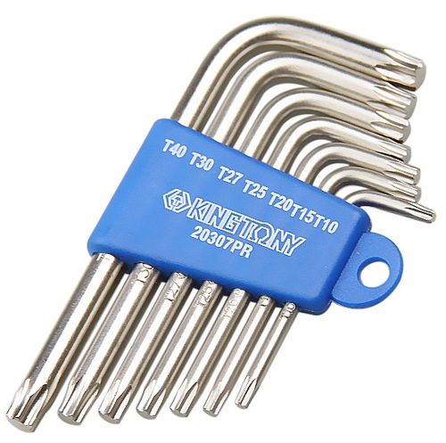 Jogo de Chave Torx Curto T10 a T40 King Tony 7 Peças 20307PR