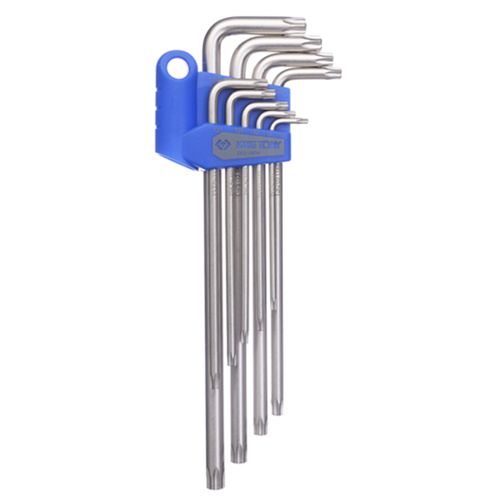 Jogo de Chave Torx Extra Longa T10 a T50 King Tony 9 Peças 20319PR