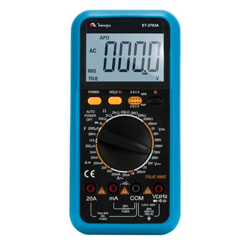 Multimetro-Digital-CAT-III-600V-Minipa-ET-2703A-ANT-Ferramentas