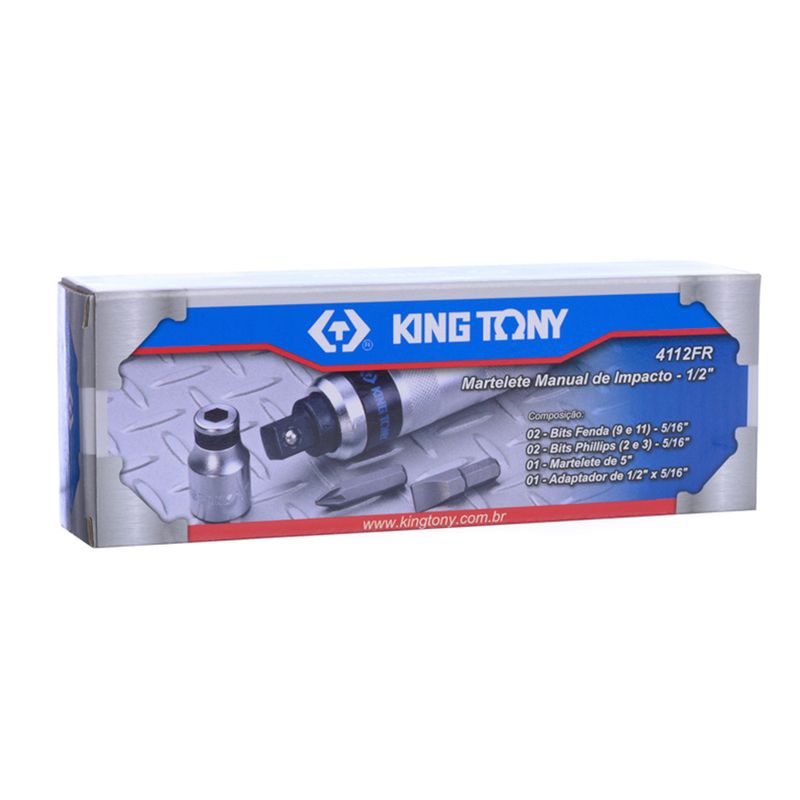 Chave-Impacto-Manual-Encaixe-1-2-com-4-Bits-King-Tony-4112FR-ANT-Ferramentas