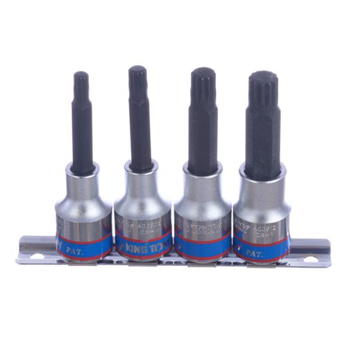 Jogo de Soquete Multidentada Encaixe 1/2" M6 a M12 King Tony 4136PR