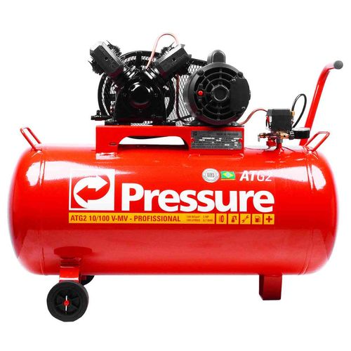 Compressor de Ar 100 Litros Atg2 10/100l 10 Pés 140 Libras Monofásico