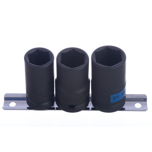 Jogo de Soquete Impacto Longo Encaixe 1/2" de 17 a 21mm King Tony 4423MP
