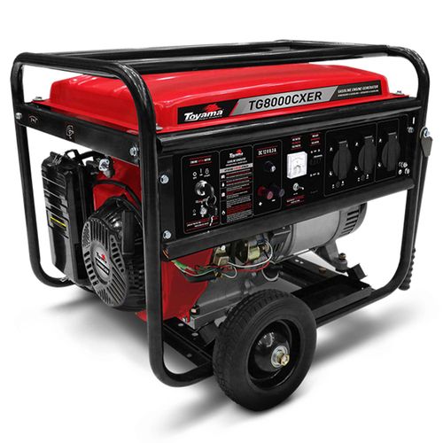 Gerador a Gasolina 7.2kW Partida Elétrica Toyama TG8000CXER