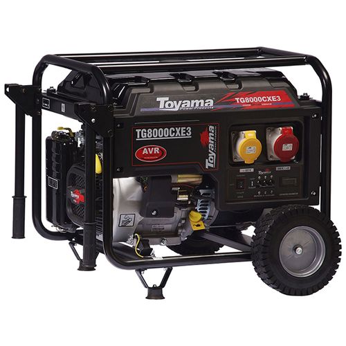 Gerador de Energia a Gasolina 7.0KVA Mono Toyama TG8000CXE-XP