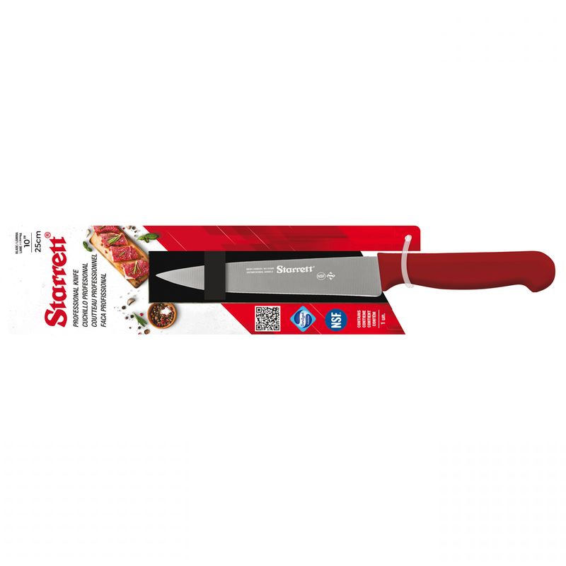 Faca-para-Carne-Lamina-Triangular-Larga-25cm-Vermelha-Starrett-KBKR301-10-ANT-Ferramentas