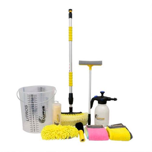 Kit de Limpeza para Carro 9 Peças Lupus PIN2018-3