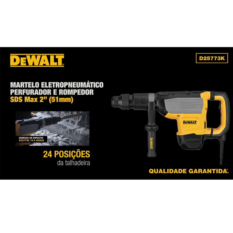 MarteloPerfuradorRompedor1700WDewaltD25773KANTFerramentas