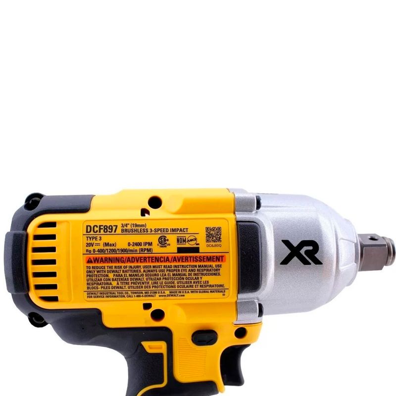 Chave-de-Impacto-3-4--20V-Max-Ion-a-Bateria-Dewalt-DCF897B-B3-ANT-Ferramentas