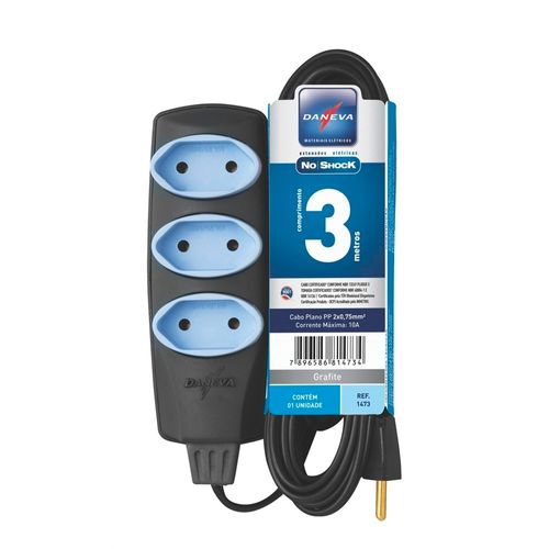 Extensão 3m 2x0,75 Daneva 280933