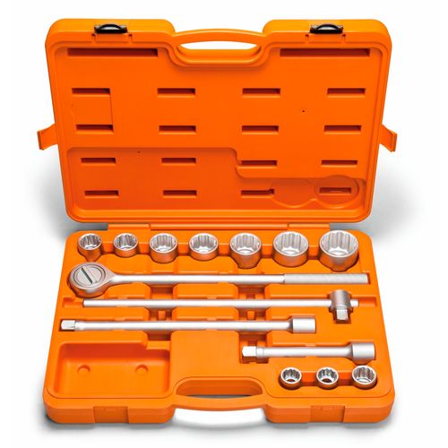 Jogo de Soquetes Estriados + Acessórios 3/4" 14 Peças Tramontina 44853214