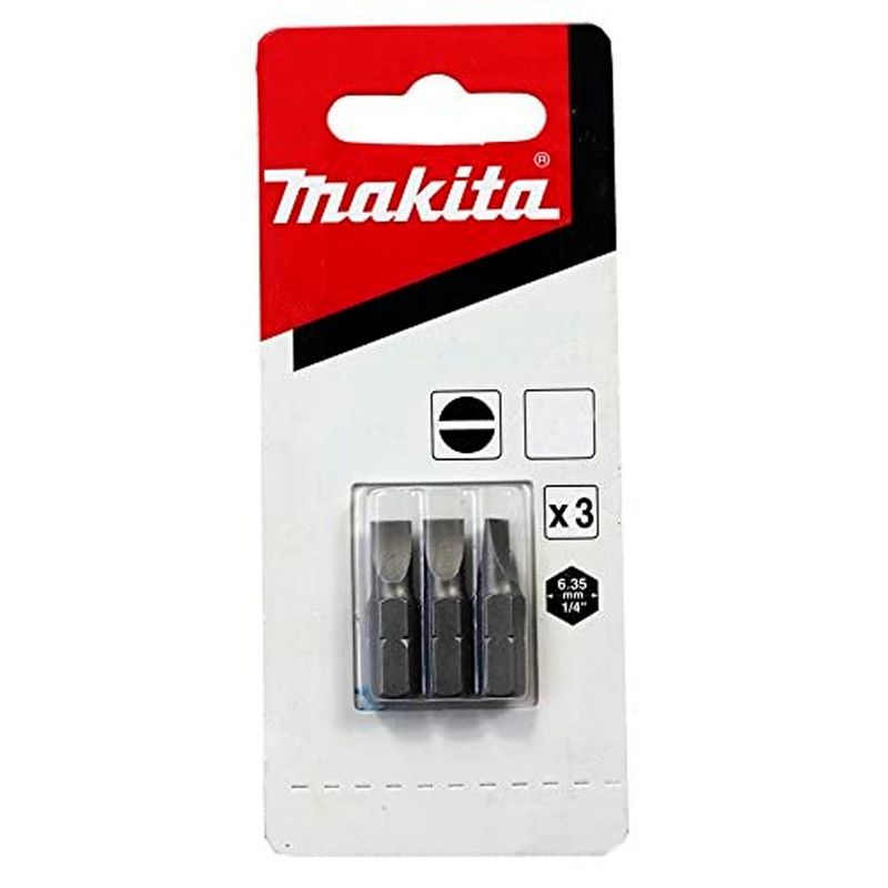 Jogo-de-Pontas-Bits-Fenda-0.8x5.5mm-3-Pecas-Makita-B-23531-ANT-Ferramentas