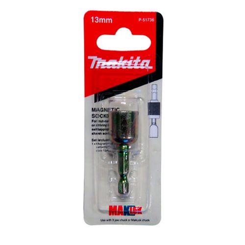 Bits Magnético Sextavado 1/4" 13mm Makita P-51736