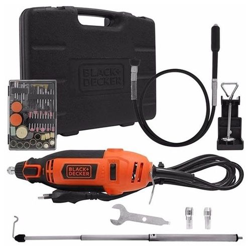 Micro Retífica 180W 35000RPM + Acessórios Black+Decker RT18KA